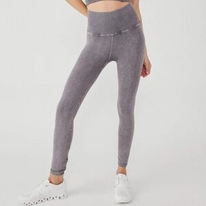 FP Movement Good Karma High-waist mineral washed grey compression 7/8 leggings